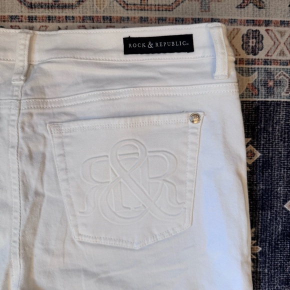 Rock & Republic Berlin High Rise Classic White Skinny Jeans Women’s Size 16 - Picture 5 of 11
